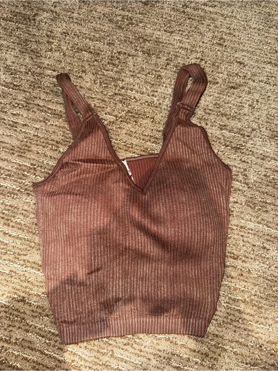 Mossimo Supply Co. Tops - Mossimo Supply Co. Ribbed V-Neck Tank — Brown